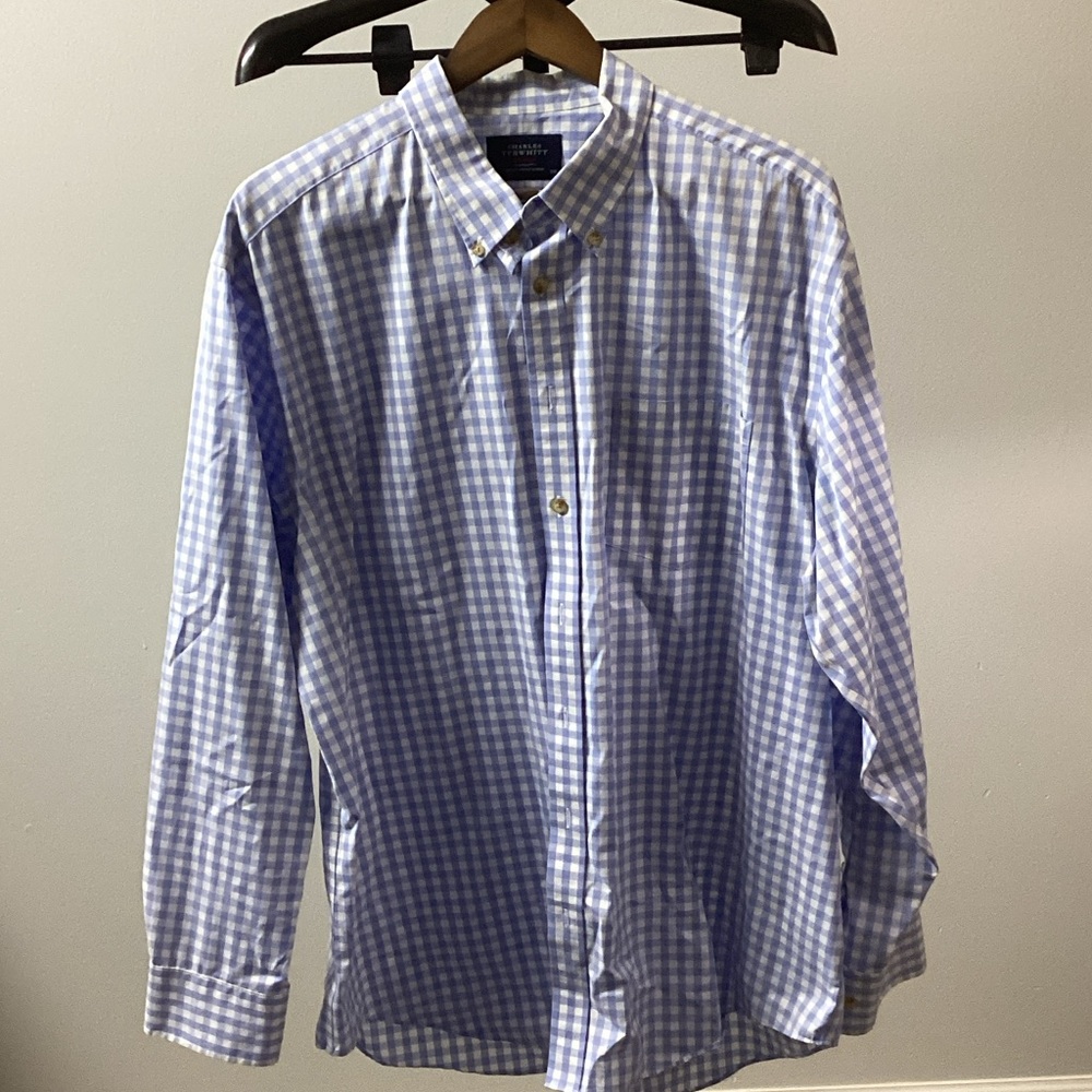 Charles Tyrwhitt Light Blue Gingham Men's Shirt
